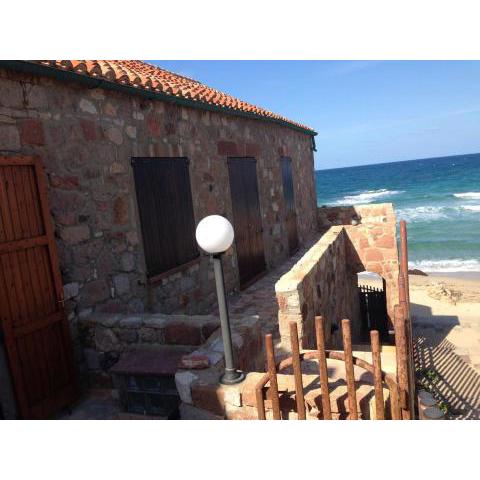 2 bedrooms house at Gonnesa 20 m away from the beach with sea view and furnished terrace