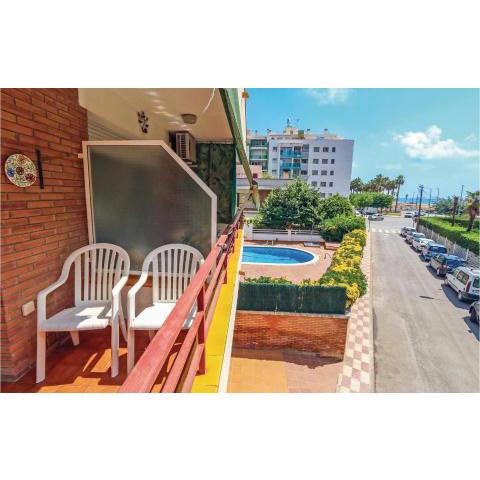 Amazing apartment in Pineda de Mar with 2 Bedrooms and Outdoor swimming pool