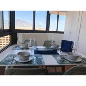 Apartamento Torre II Las Palmeras mit seitlichem Meerblick und Pool in Fuengirola