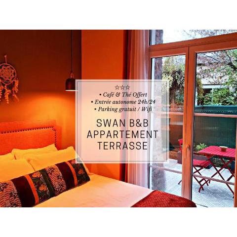 Appartement terrasse Swan B&B