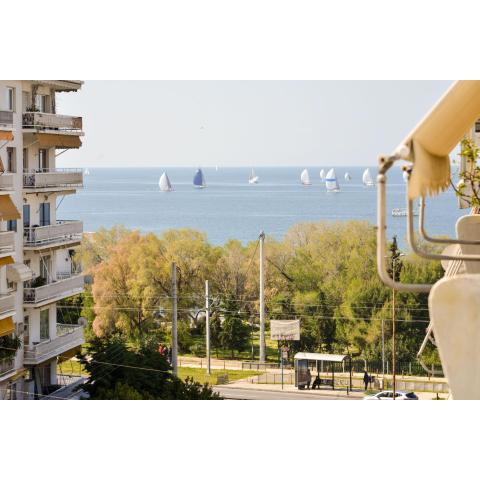 Athens Sea view 2 floor apartment next to Marina