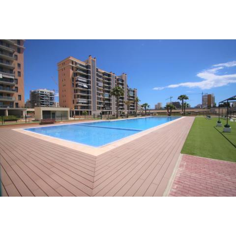 CasaTuris Playa, piscina y parking en Residencial San Juan SJ102