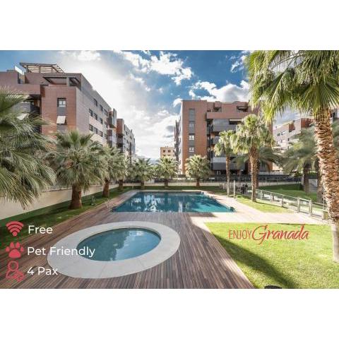 EnjoyGranada EMIR 3F - POOL, GYM & Free Parking