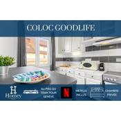 HOMEY Coloc goodLife - Colocation moderne - Chambres privées - Wifi et Netflix - Au pied du tram pour Genève