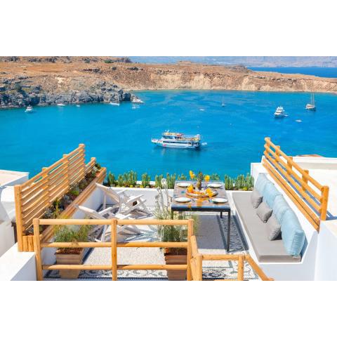 Lindos Shore Summer House with Jacuzzi and sea view !!!