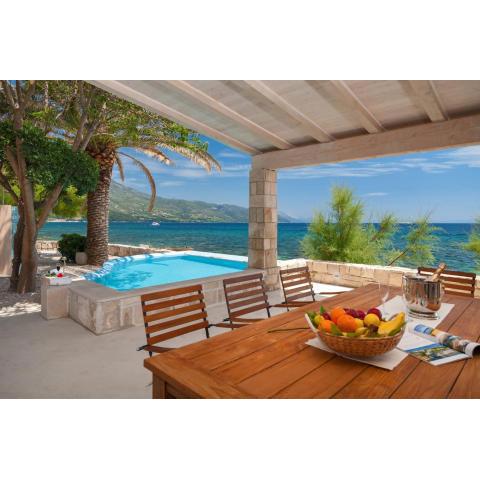 Luxury Beachfront Villa Gracia Grande with private pool at the beach in Orebic - Peljesac