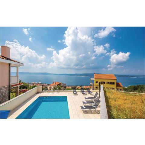 Nice apartment in Crikvenica with 3 Bedrooms, WiFi and Outdoor swimming pool