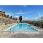 Panoramic stone apartment with swimming pool