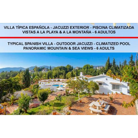 Private Heated Pool, Jacuzzi & 1225m2 garden in Villa Cipreses