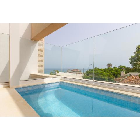 Terraza del Mar: Apartamento con terraza y piscina