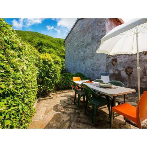 Tuscan house built on the hill of a small mountain village